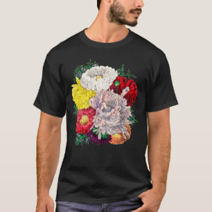Vibrant Vintage Botanical Wildflower Bouquet T-Shirt