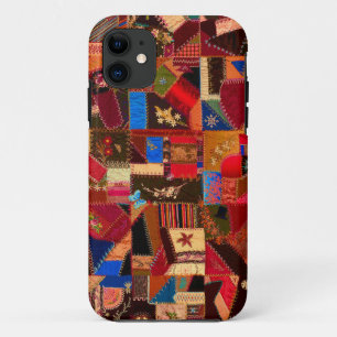 Vibrant Vintage Crazy Quilt iPhone 11 Case