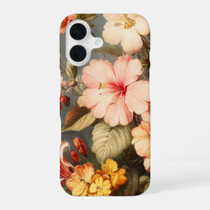 Vibrant Vintage Floral Arrangement iPhone 16 Case