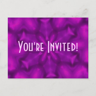 Vibrant Violet Invitation Postcard