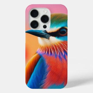 "Vibrant Visage: Colourful Bird Face iPhone Case D