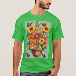 Vibrant Vitamin Bouquet T-Shirt Design