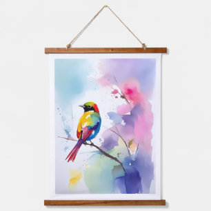 Vibrant Watercolor Bird Wall Art Print
