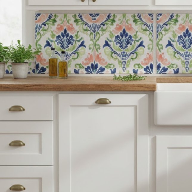 Vibrant Watercolor  Ceramic Tile (Creator Uploaded)