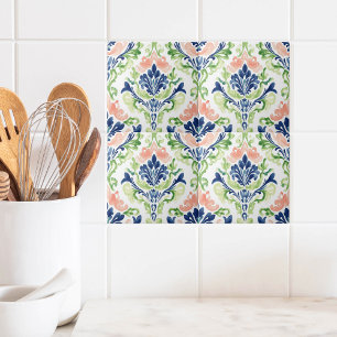 Vibrant Watercolor Ceramic Tile