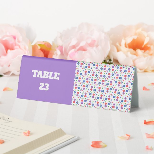 Vibrant Watercolor Floral Pattern Wildflowers (In SItu (Wedding))