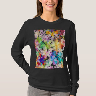 Vibrant Watercolor Floral Symphony T-Shirt