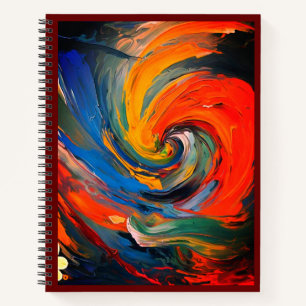 Vibrant Whirl of Colours Notebook