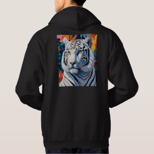 Vibrant White Tiger Hoodie