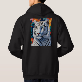 Vibrant White Tiger Hoodie
