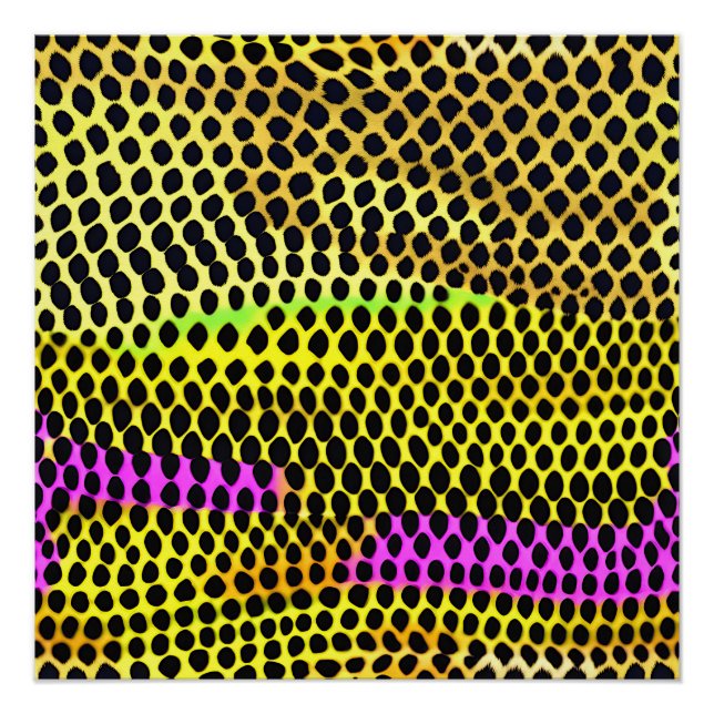 "Vibrant Wilderness" Colourful Abstract Print (Front)