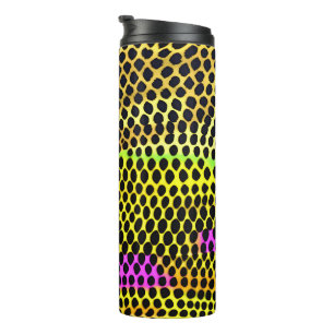 "Vibrant Wilderness" Colourful Abstract Print Thermal Tumbler