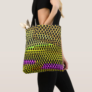 "Vibrant Wilderness" Colourful Abstract Print Tote Bag