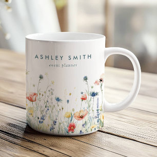 Vibrant Wildflower Business Coffee Mug