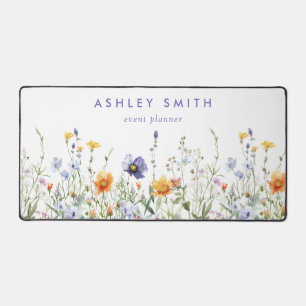Vibrant Wildflower Desk Mat