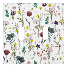 Vibrant Wildflower Light Switch Cover