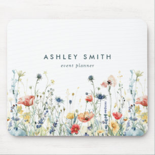 Vibrant Wildflower Mouse Pad