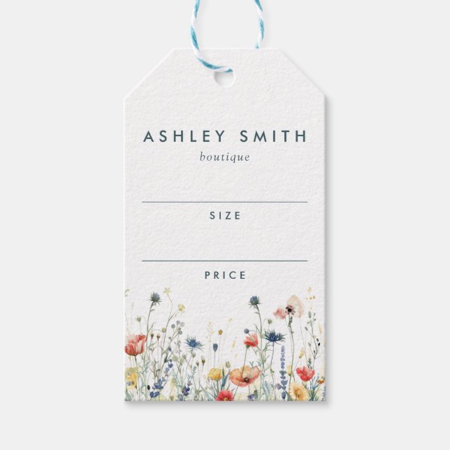 Vibrant Wildflower Price Tag (Front)