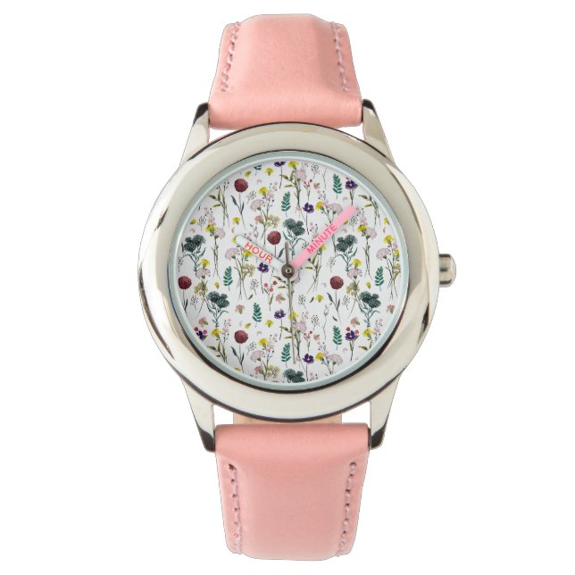 Vibrant Wildflower  Watch (Front)