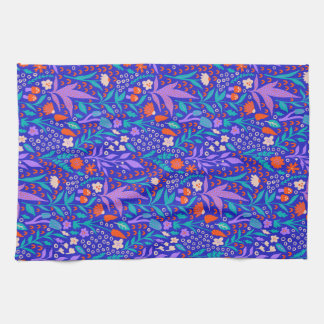 Vibrant Wildflowers Tea Towel