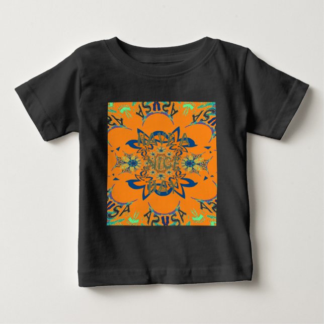 Vibrant Wishes: Have a Nice Day Art Print Design Baby T-Shirt (Front)