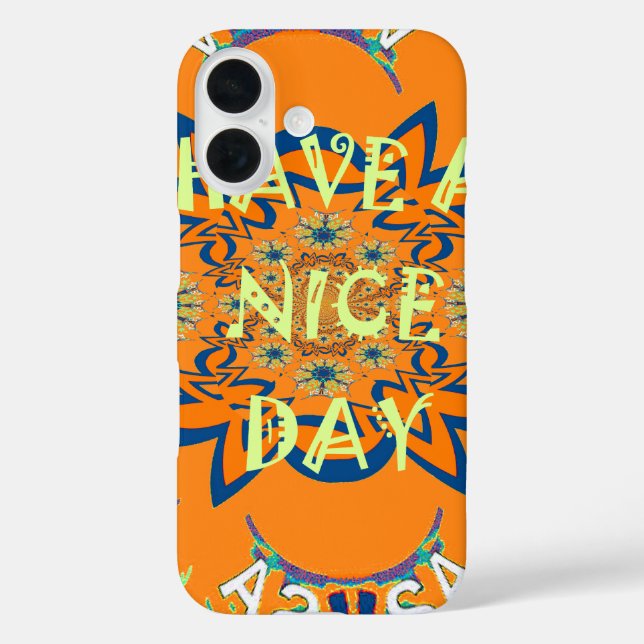 Vibrant Wishes: Have a Nice Day Art Print Design Case-Mate iPhone Case (Back)