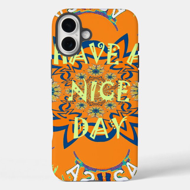 Vibrant Wishes: Have a Nice Day Art Print Design Case-Mate iPhone Case (Back)