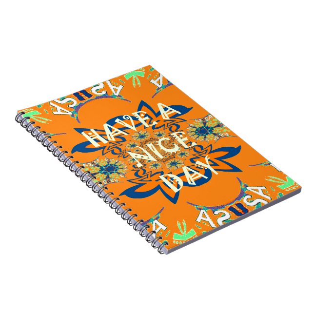 Vibrant Wishes: Have a Nice Day Art Print Design Notebook (Right Side)