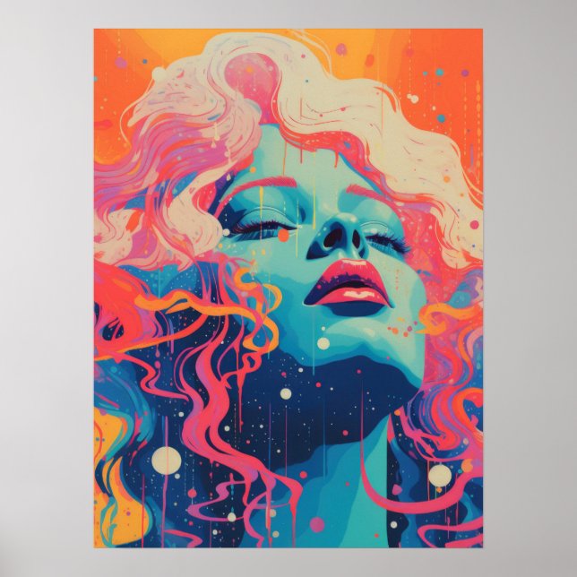 Vibrant Woman's Essence Poster (Front)