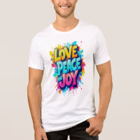 Vibrant Words: Love, Peace, and Joy