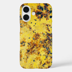 Vibrant Yellow Abstract Texture iPhone 16 Case