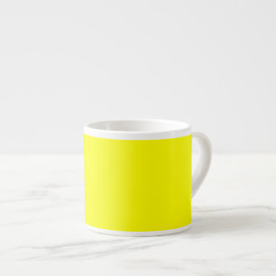 Vibrant Yellow Fluo Delight Ready to Customise Espresso Cup