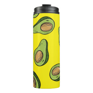 Vibrant Yellow Fruit Illustration - Insulated  Thermal Tumbler