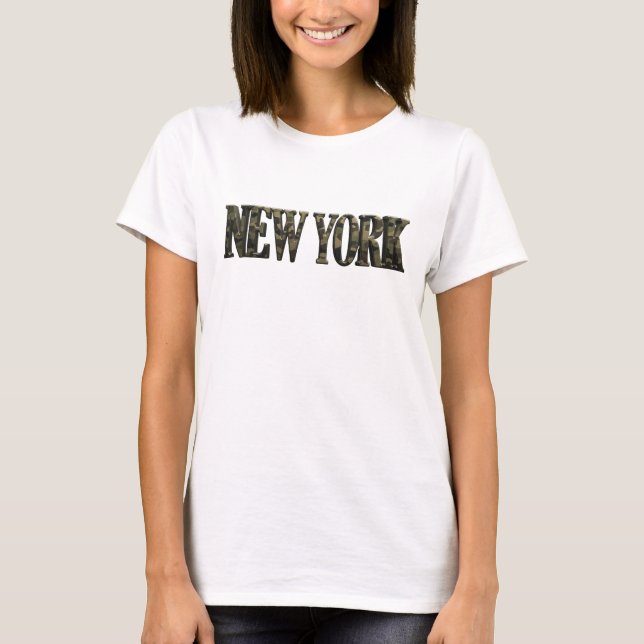 Vibrant Yellow NEW YORK Custom Tee (Front)