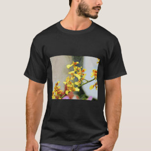 Vibrant Yellow Orchids In A Watercolor Art Style S T-Shirt