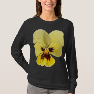 Vibrant Yellow Pansy Flower Photo T-Shirt