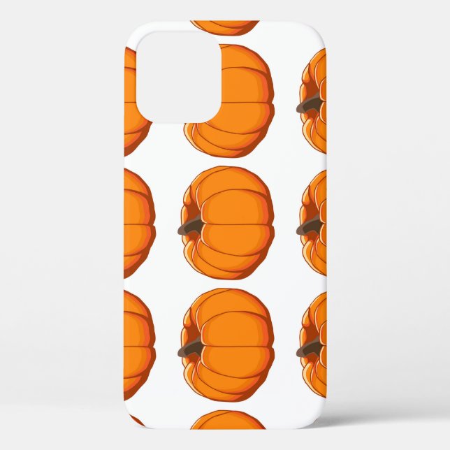 Vibrant yellow pumpkin pattern illustration. Case-Mate iPhone case (Back)