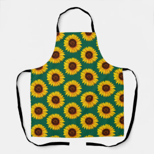 Vibrant Yellow Sunflower Bloom Apron