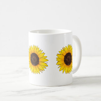 Vibrant Yellow Sunflower Bloom Coffee Mug