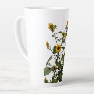 Vibrant Yellow Sunflower Latte Mug