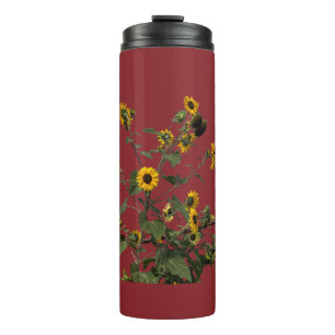 Vibrant Yellow Sunflower Thermal Tumbler