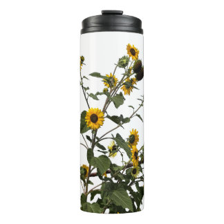 Vibrant Yellow Sunflower Thermal Tumbler