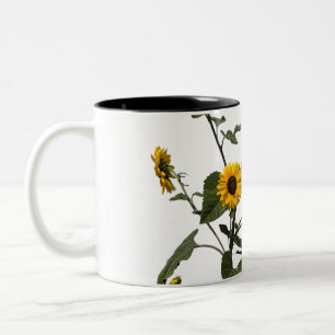 Vibrant Yellow Sunflower Two-Tone Coffee Mug