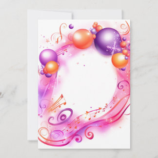 Vibrant Yuletide Harmony Holiday Cards