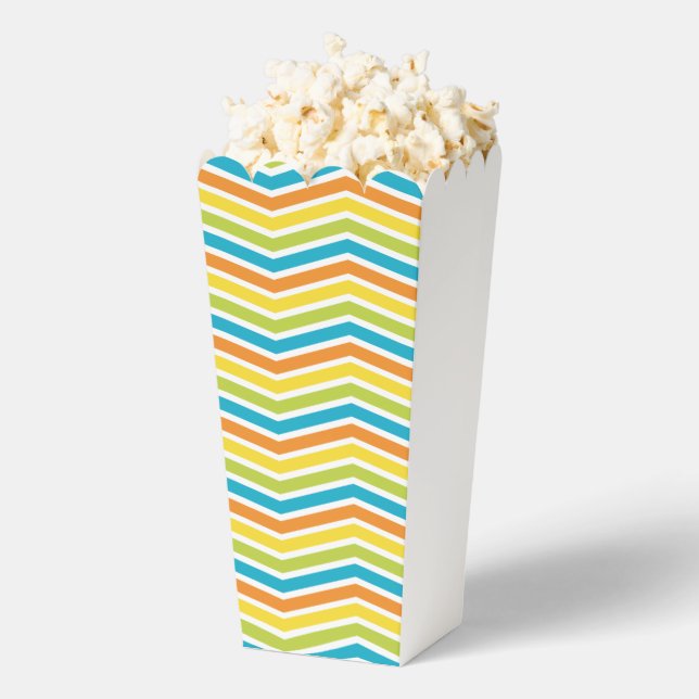 Vibrant Zigzag Lines Favour Boxes  (Popped)