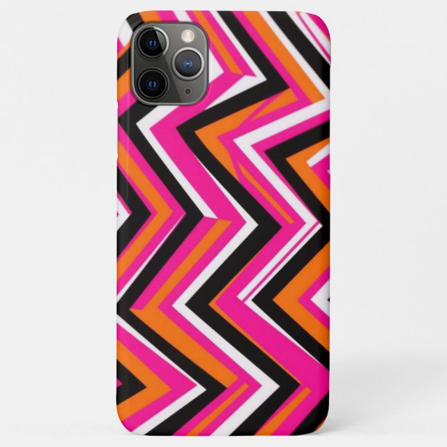 Vibrant Zigzag Pattern Phone Case (Back)