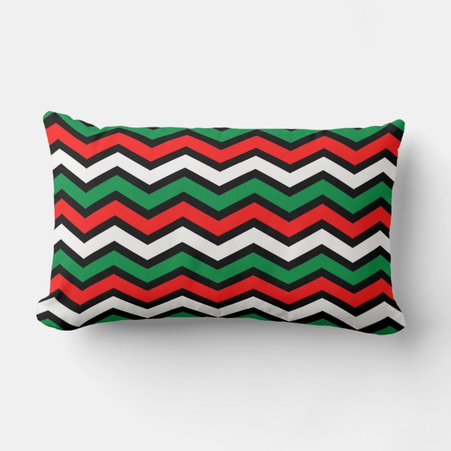 Vibrant Zigzag Pillow (Front)
