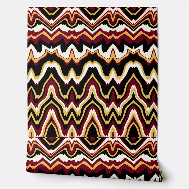 Vibrant zigzag "Ratti_Creative_Arts" wallpaper (Unrolling)