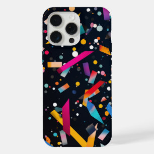 Vibrantly-coloured confetti iPhone 15 pro max case