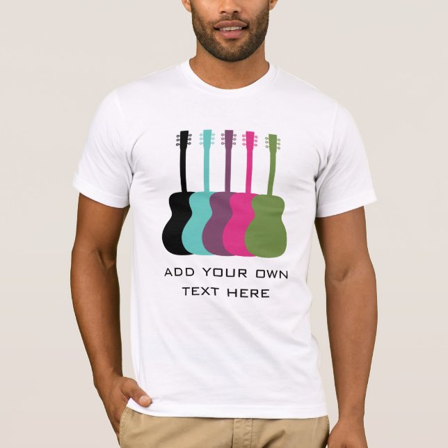Vibrantly Coloured Guitars Men's Shirt (Front)